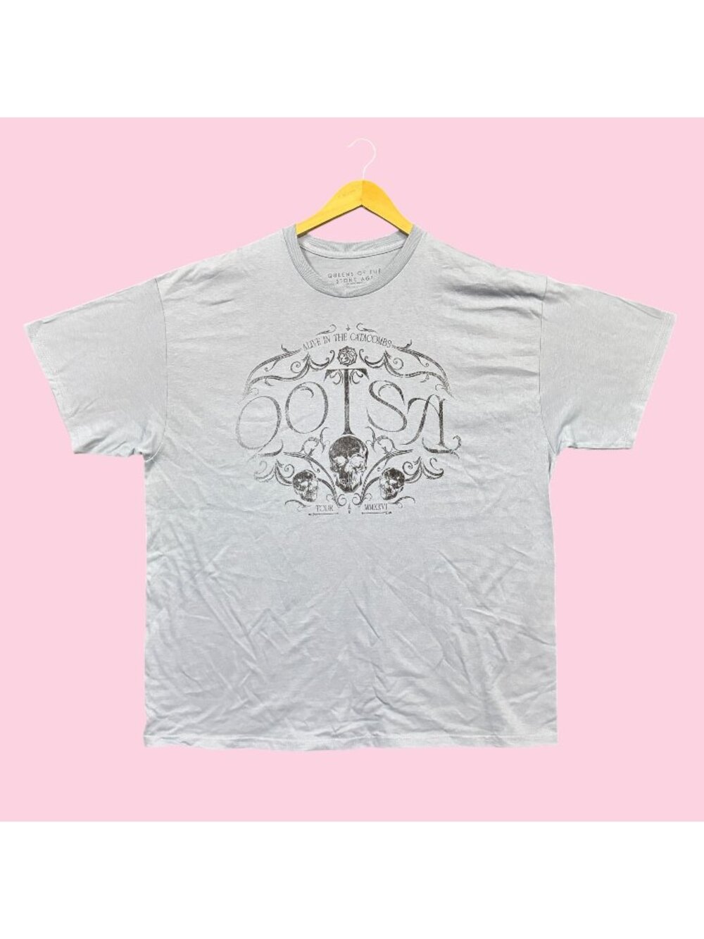 Queens of the Stone Age Alive in the Catacombs Tour Rock Band Tee XXL